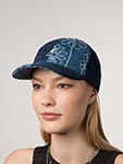 Бейсболка KANGOL арт. K5434 Denim Mashup Baseball (синий / белый)